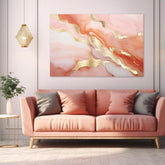 Tocco d'oro su tela Riflessi del sole del mattino 60x90 cm